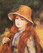 Pierre Renoir Girl and Golden Hat Spain oil painting artist